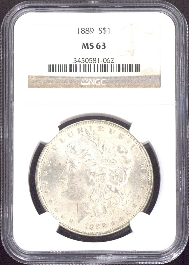 1889 One Dollar NGC MS63 - US NGC MS63